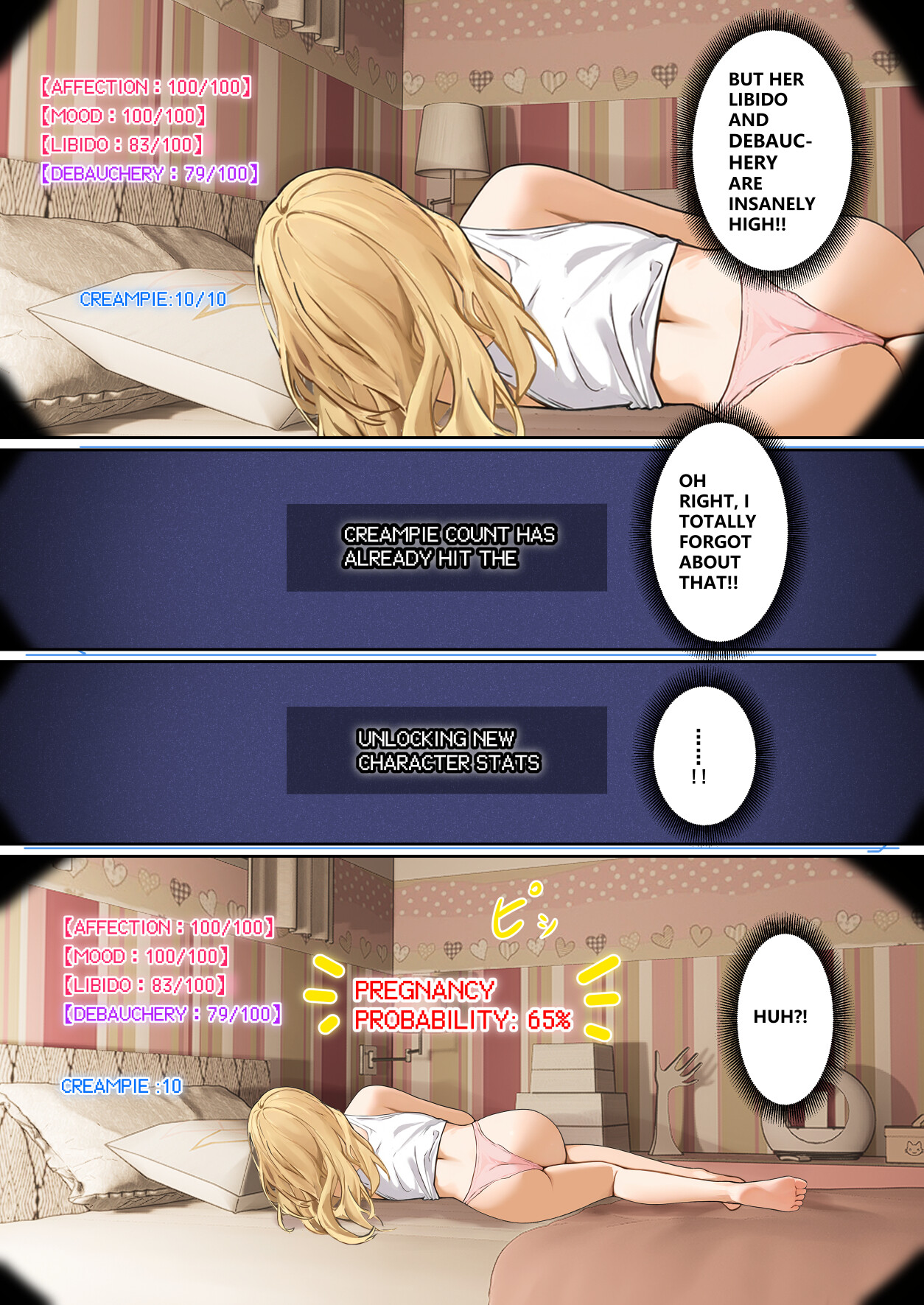 Hentai Manga Comic-My AR glasses can see various stats about my foster sister?!-Read-198